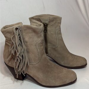 Sam Edelman Fringe Ankle Booties